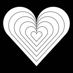 Трафарет сердце