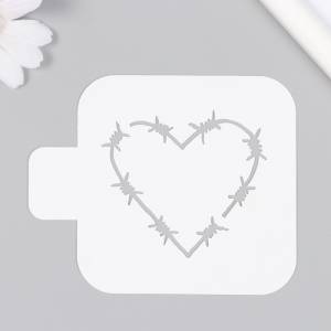 Трафарет Сердце 9х9 см