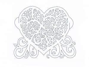 Ажурное сердце