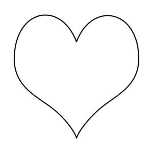 Трафарет сердце