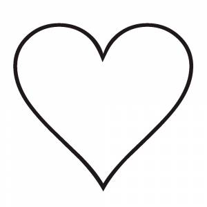 Трафарет сердце