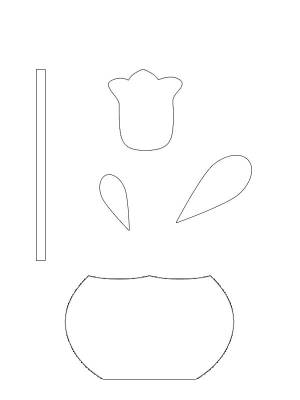 Шаблоны и трафареты для аппликаций из бумаги