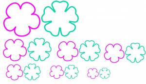 Шаблоны цветов для вырезания из бумаги