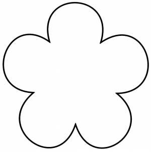 Шаблон для цветка открытки