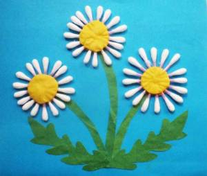 Аппликация цветы