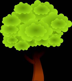 Трафареты деревьев