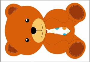 Шаблон медведя