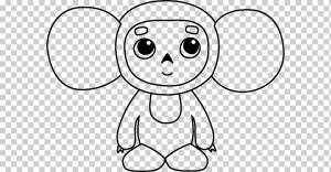 Чебурашка Книжка-раскраска Раскраски Рисование, раскраски малышей, png