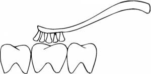 Раскраска Зубная Щетка