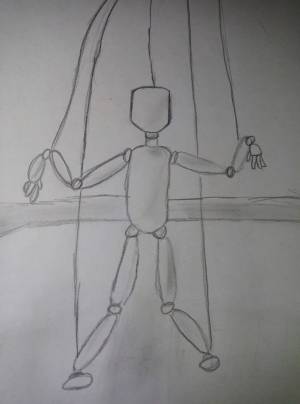 Рисунок Марионетки для срисовки