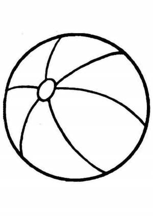 Раскраски, Мяч