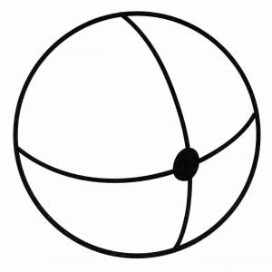 Раскраски Для малышей мяч