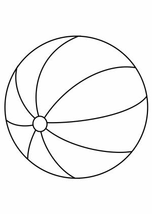 Раскраска «Полосатый мячик»