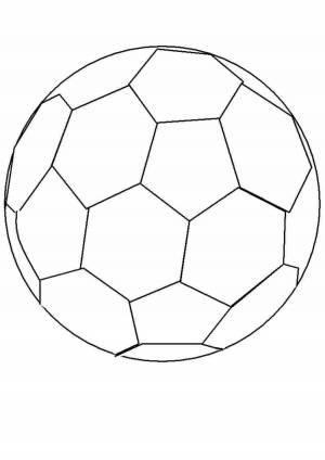 Раскраски Футбольный мяч для детей