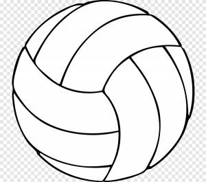 Волейбол Раскраска Спорт, Черно-Белый Волейбол, угол, белый png