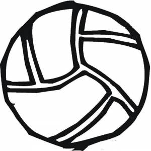 Раскраски Раскраска Волейбольный мяч волейбол