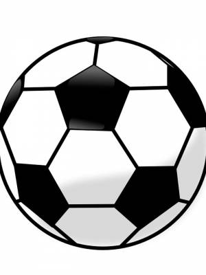 Раскраски Футбольный мяч   в формате