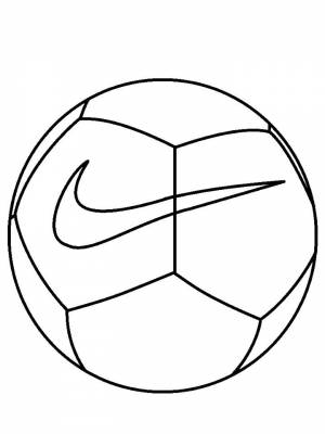 Раскраска Футбольный мяч  картинку для детей
