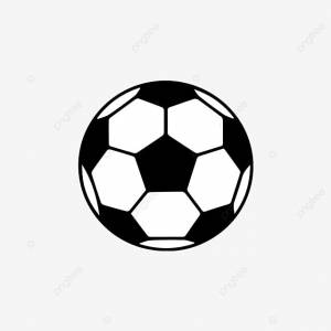 Рисованный футбол клипарт PNG , футбол клипарт черно белый, футбол, Ручной росписью PNG картинки и пнг рисунок для й загрузки