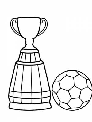 Раскраска Футбольный мяч  онлайн