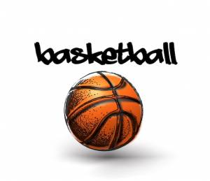 Баскетбольный мяч на белом фоне баскетбол изолирован ручной рисунок векторной иллюстрации