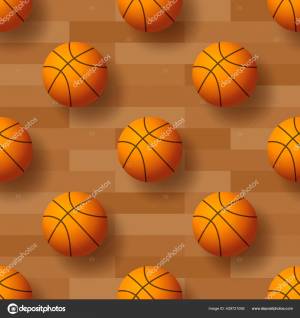 Бесшовный Рисунок Баскетбольным Мячом  Иллюстрация Идеально Подходит Обоев Обложки Векторное изображение ©logolis 429721058