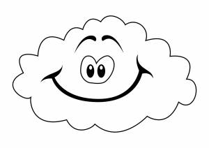Раскраска «Весёлое облако»