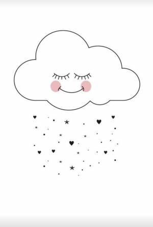 Рисунки для срисовки облачко
