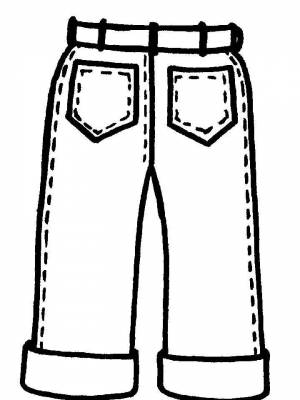 Раскраска Одежда   в формате