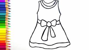 Как нарисовать ПЛАТЬЕ