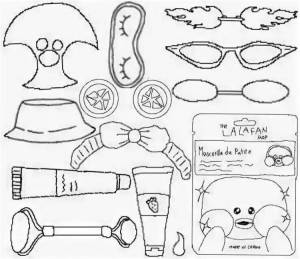 Утка лафан раскраска