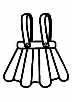 Раскраска юбка одежда