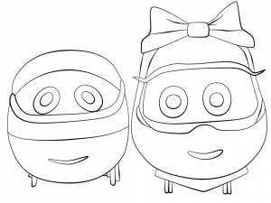 Раскраски с Паровозиком Тишкой для детского развития