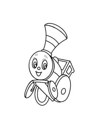 Раскраски Паровозик из Ромашкова