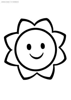 Раскраска Солнышко