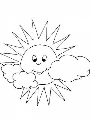 Раскраски Солнышко   в формате