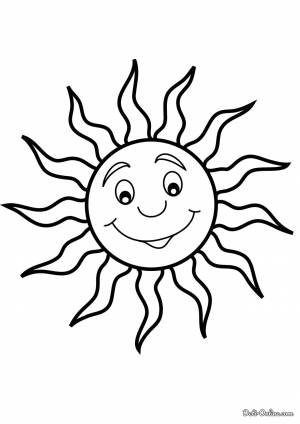 Раскраска Солнышко