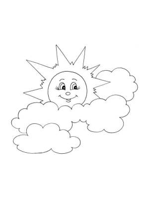 Раскраски Солнышко