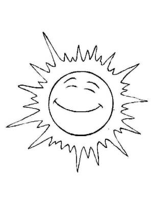 Раскраски Солнце