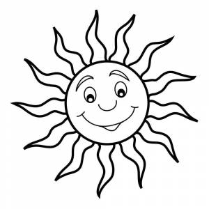Раскраска Солнышко