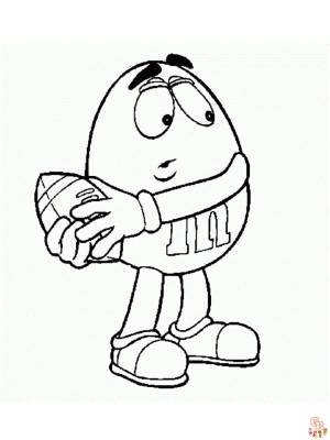 Раскраски Mamp;M для печати  для детей и взрослых