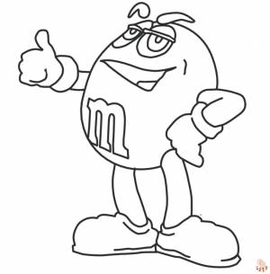 Раскраски Mamp;M для печати  для детей и взрослых