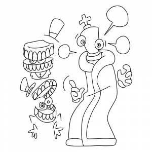 Раскраска Королёр и Кейн