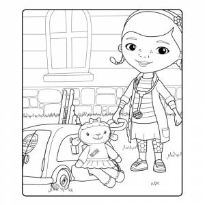 Раскраска Дотти и Лэмми