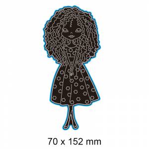 Пресс-формы «Девочка в юбке», новинка, металлический альбом «сделай сам», бумажные изделия, тиснение, трафарет, украшение для поздравительной открытки 107*127 мм