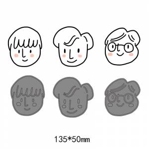 Новый милый рисунок из мультфильма, Рисунок человека, металлическая сталь, высечки, нарезка, трафареты для DIY скрапбукинга, фотоальбом, Декор, ремесла, тиснение