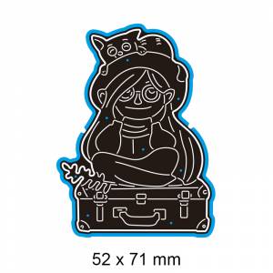 Металлические пресс-формы девушка кошка Новинка для декора карточка сделай сам фотоальбом шаблон штампы 52*71 мм