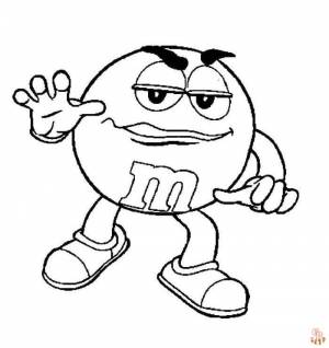 Раскраски Mamp;M для печати  для детей и взрослых