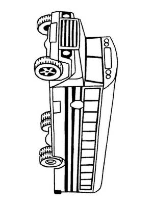 Раскраска автобус для детей 3 4 лет