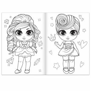 Раскраска для девочек «Вечерний образ», 16 стр